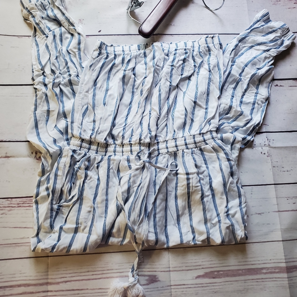Striped Tube Jumpsuit - Picture 6 of 8